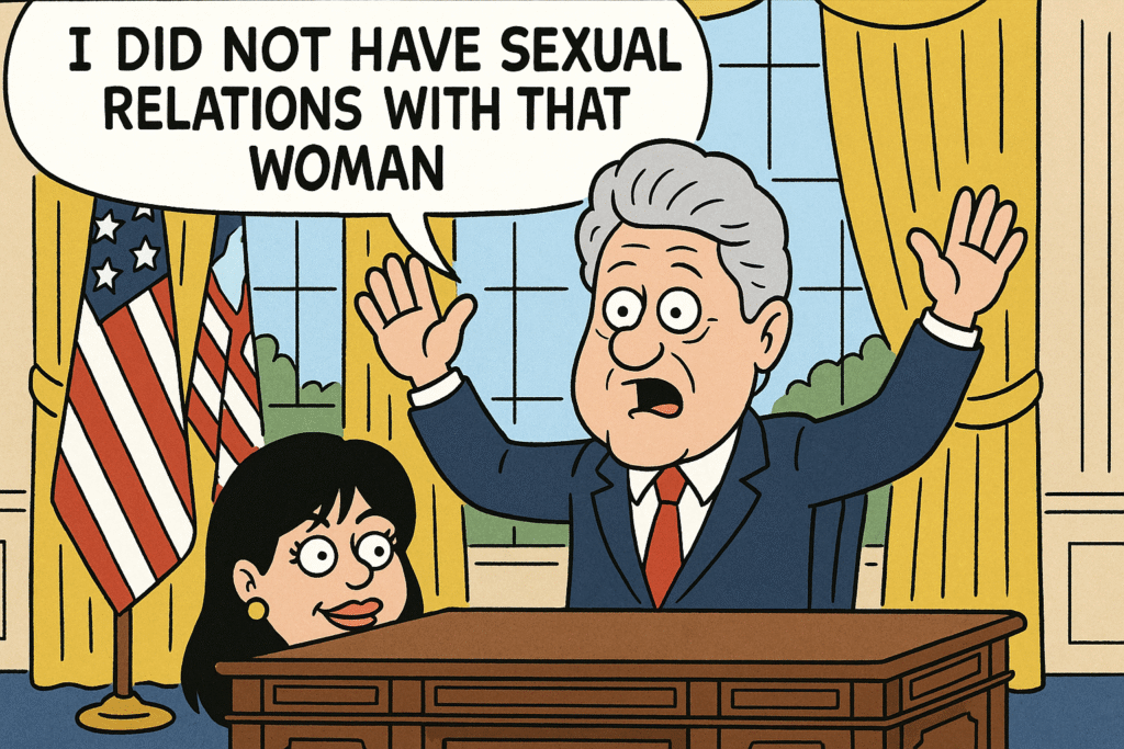 Lewinsky scandal denial